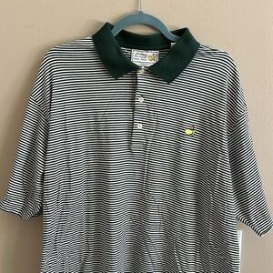Augusta National Golf Masters Polo Shirt Striped Size XL